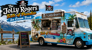 The Jolly Rogers Taste of Paradise Ice Cream Truck Sterling AK