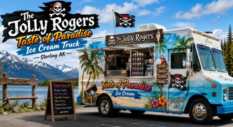 The Jolly Rogers Taste of Paradise Ice Cream Truck Sterling AK