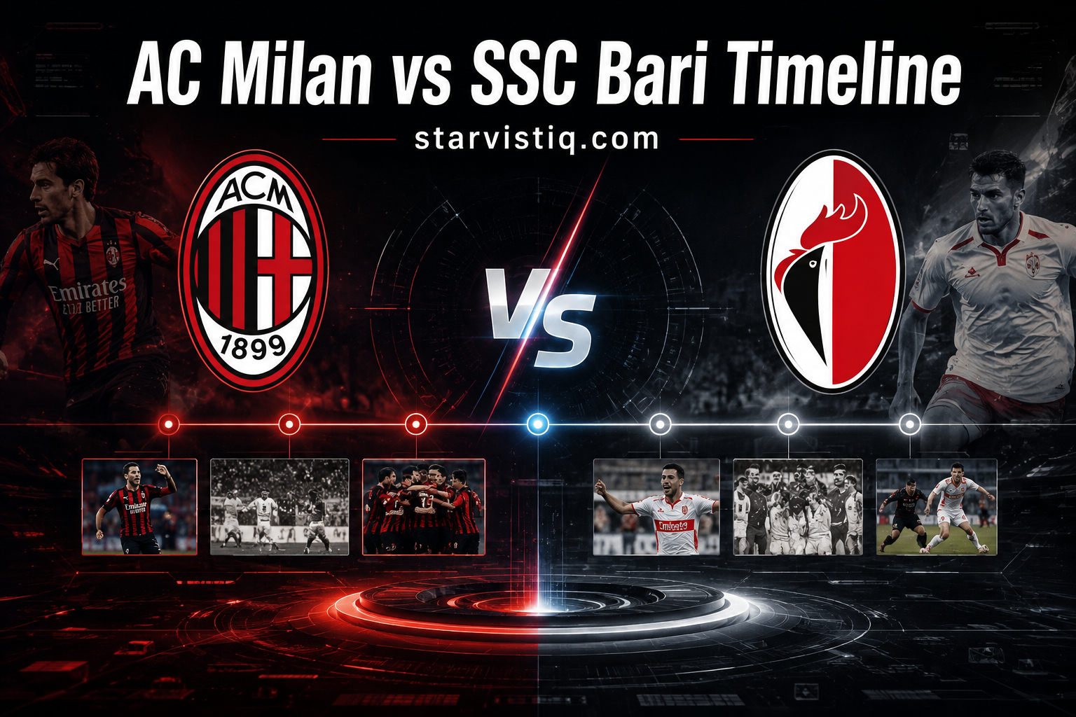 AC Milan vs SSC Bari Timeline