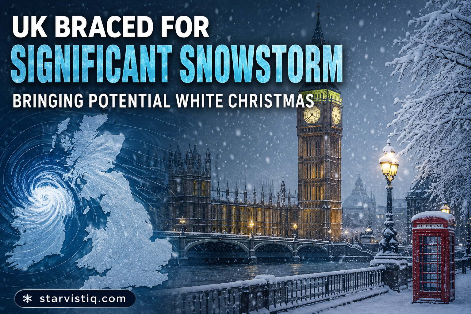 UK Braced for Significant Snowstorm Bringing Potential White Christmas