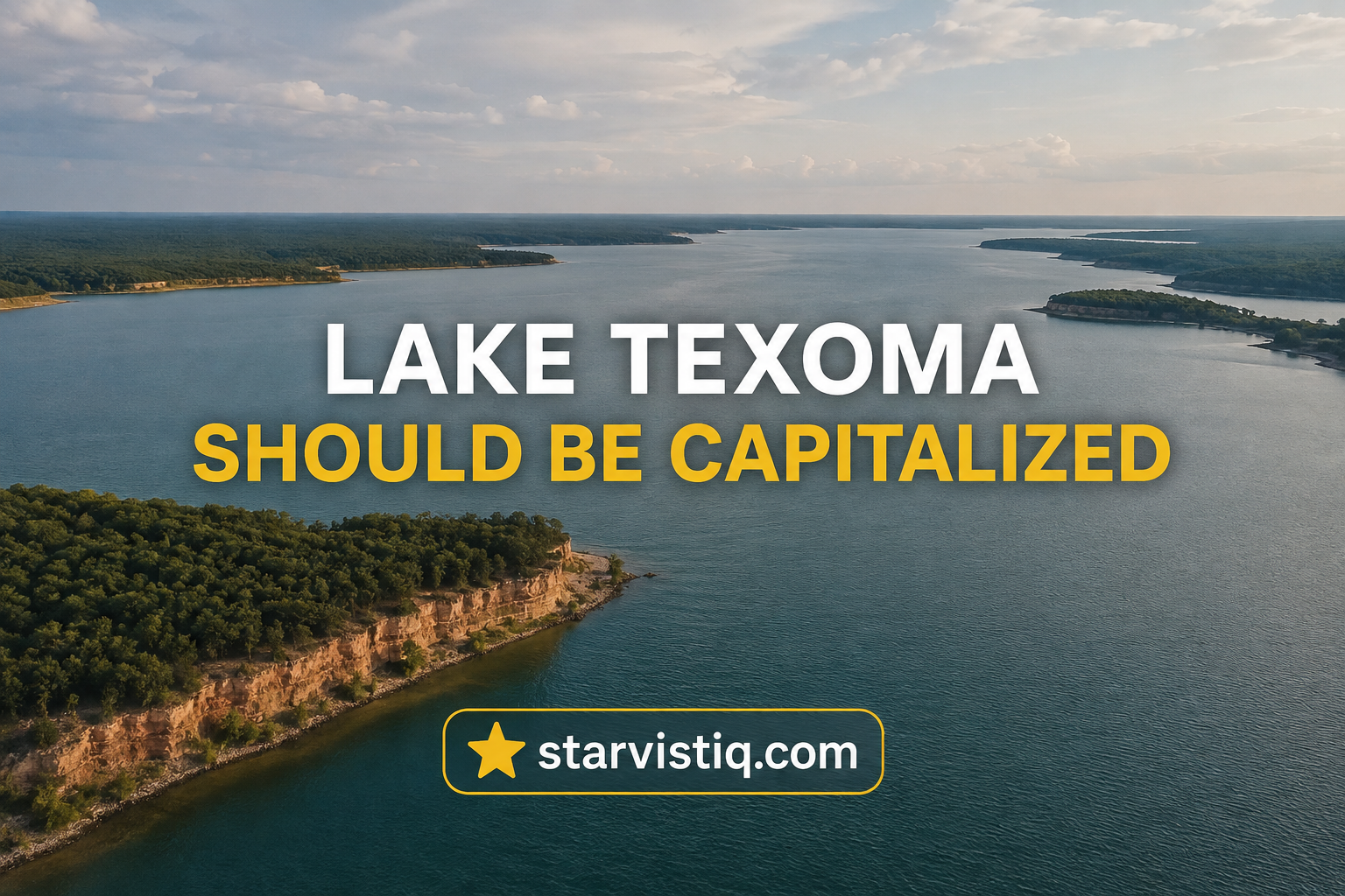 lake texoma should be capitalized